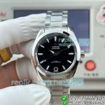 VS+ Factory Replica Omega Seamaster 150M Black Dial 34mm Stainless Steel Ladies Watch 